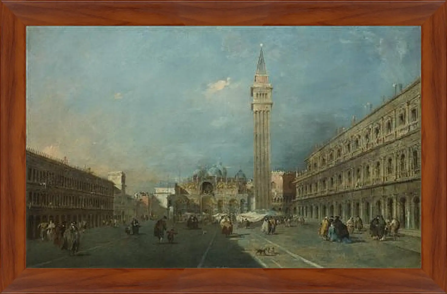 Картина в раме - Piazza San Marco. Франческо Гварди