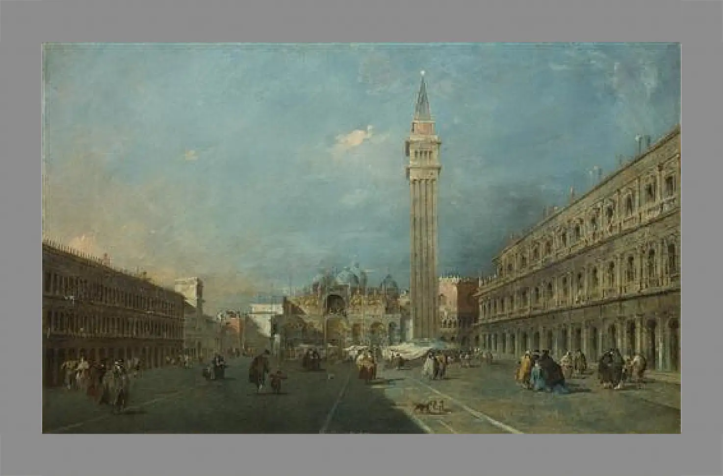 Картина в раме - Piazza San Marco. Франческо Гварди