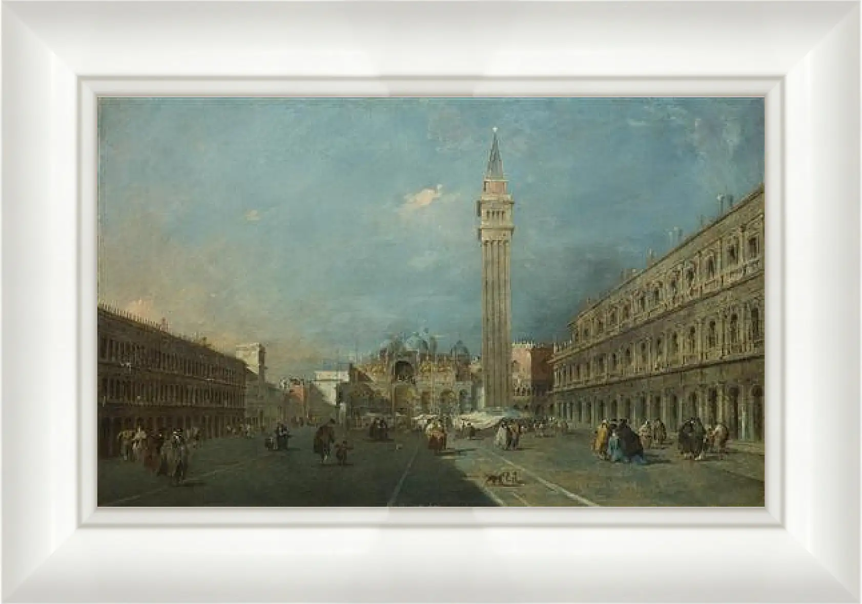 Картина в раме - Piazza San Marco. Франческо Гварди