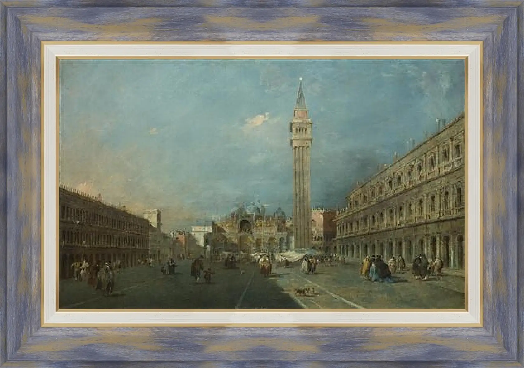 Картина в раме - Piazza San Marco. Франческо Гварди