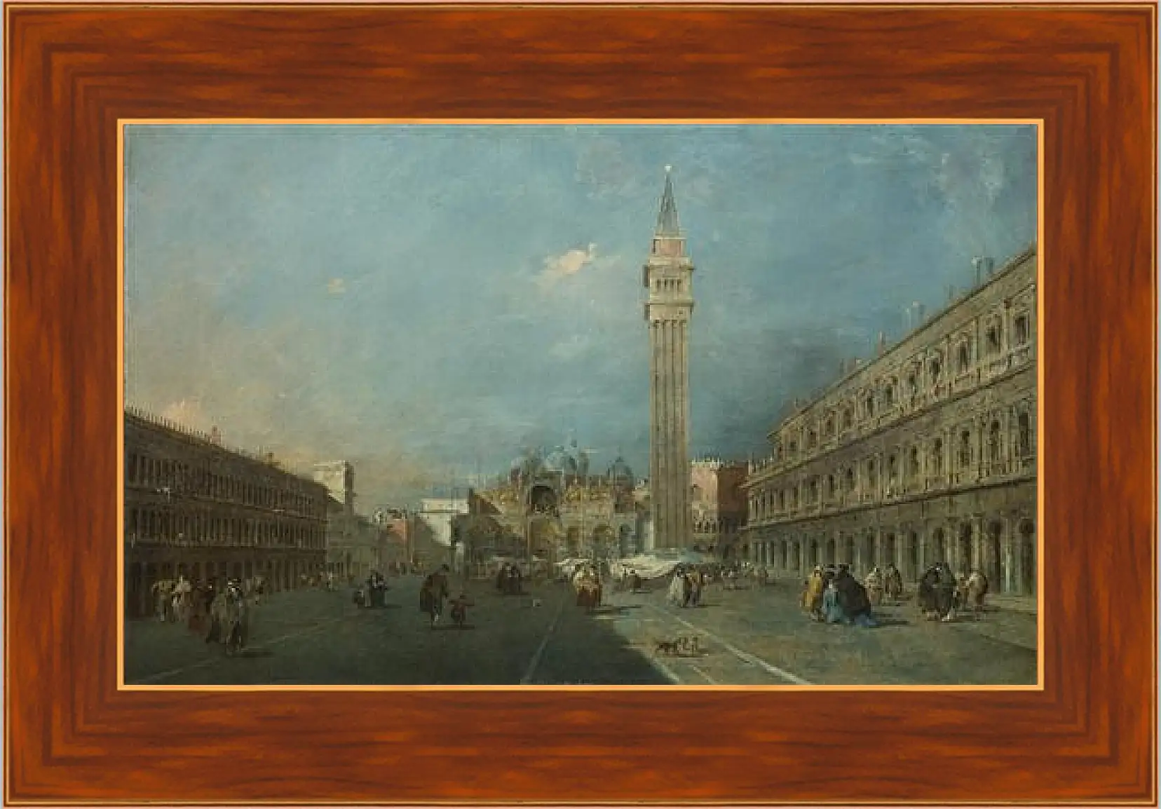 Картина в раме - Piazza San Marco. Франческо Гварди