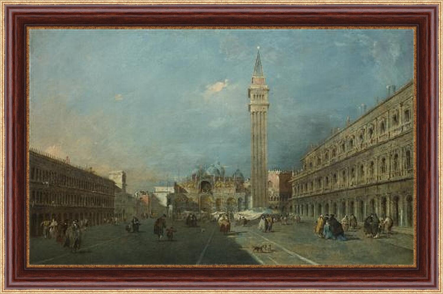 Картина в раме - Piazza San Marco. Франческо Гварди