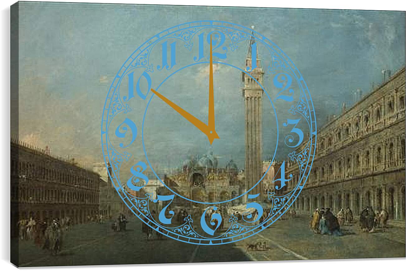 Часы картина - Piazza San Marco. Франческо Гварди