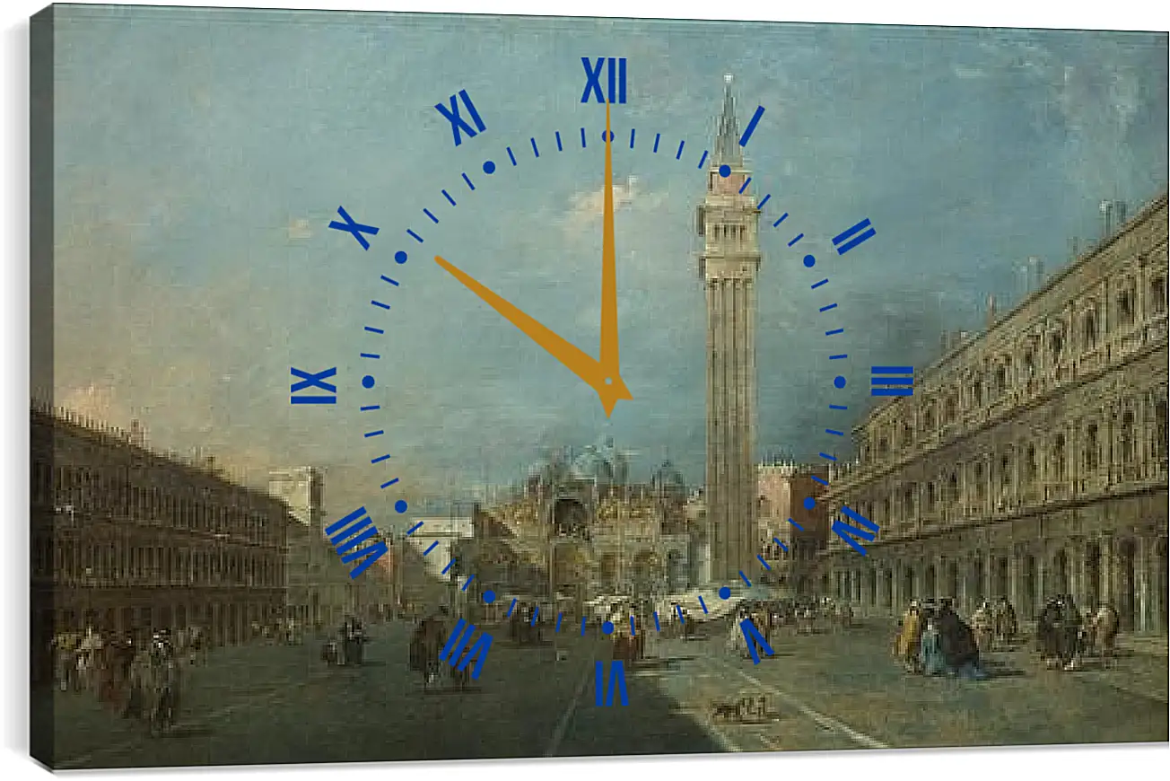 Часы картина - Piazza San Marco. Франческо Гварди