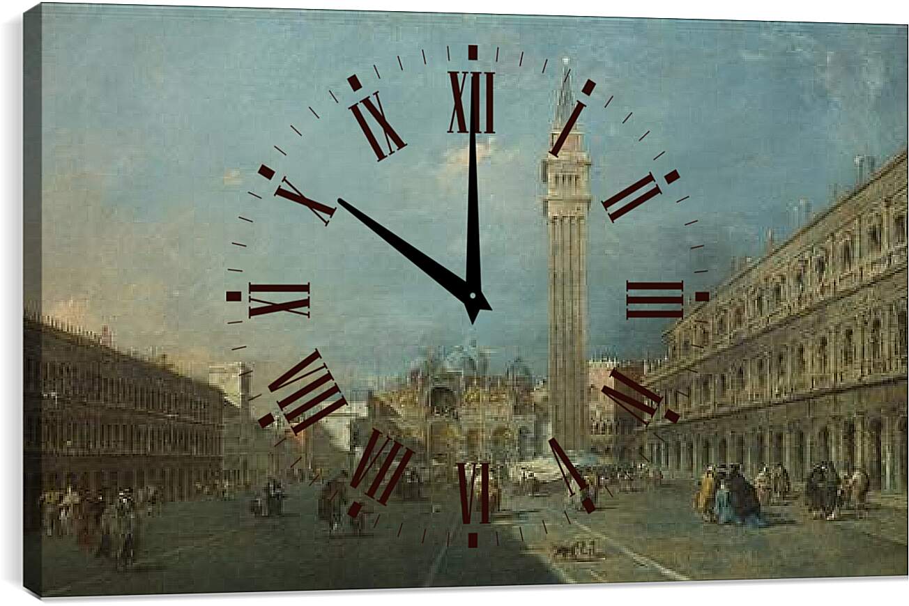 Часы картина - Piazza San Marco. Франческо Гварди