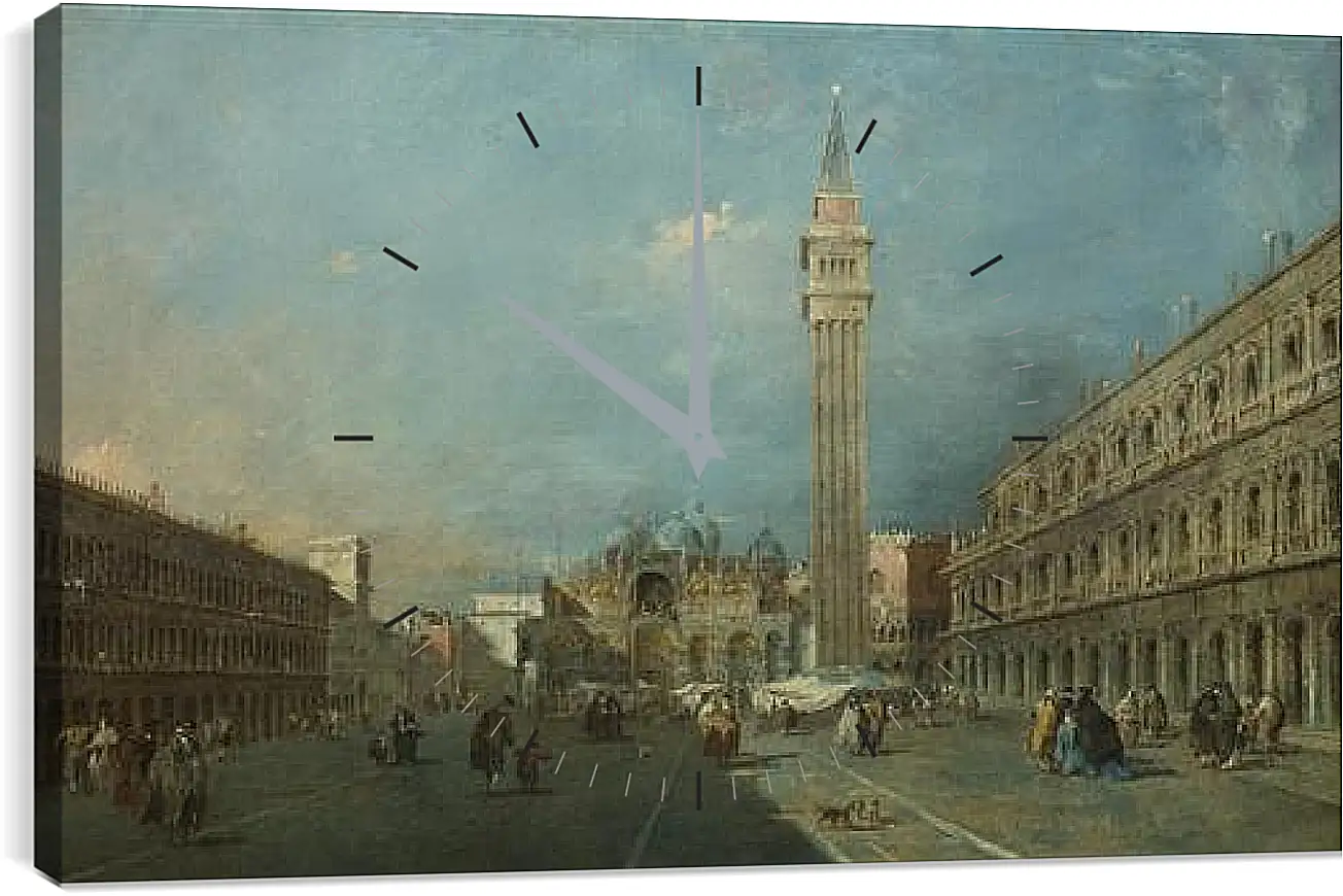 Часы картина - Piazza San Marco. Франческо Гварди