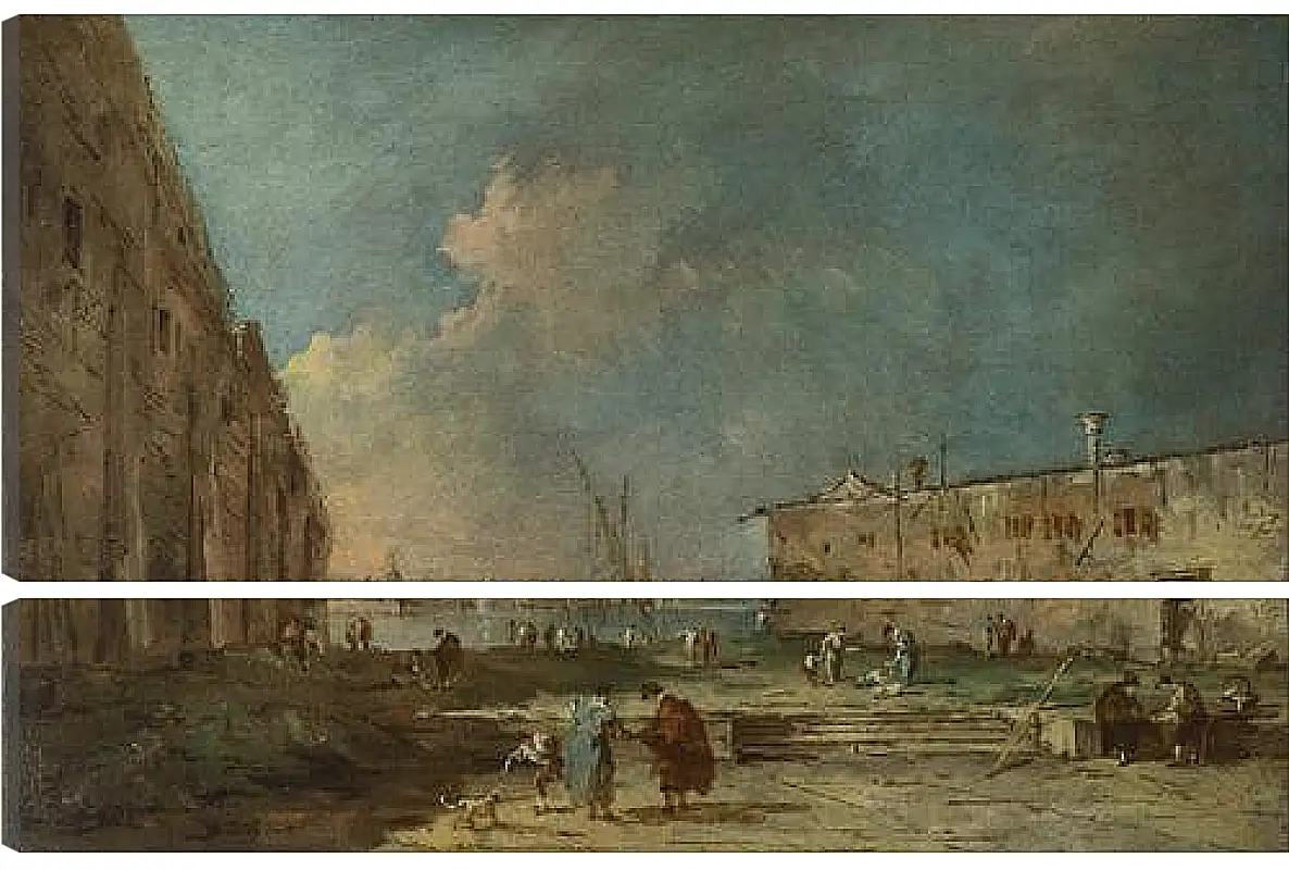 Модульная картина - A View near Venice. Франческо Гварди