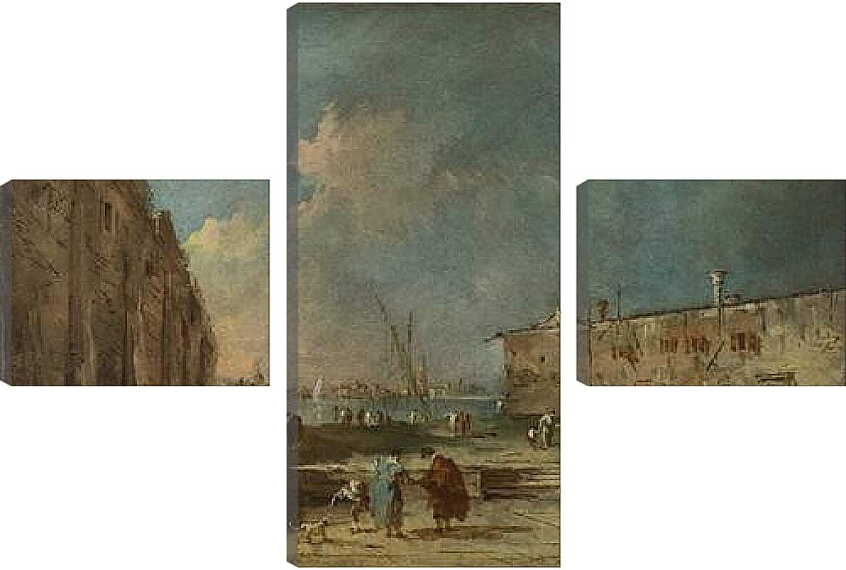 Модульная картина - A View near Venice. Франческо Гварди