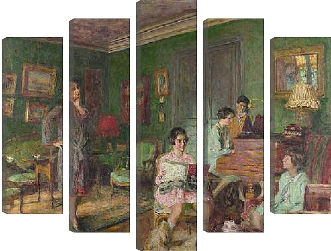 Модульная картина - Madame Andre Wormser and her Children. Эдуар Вюйар