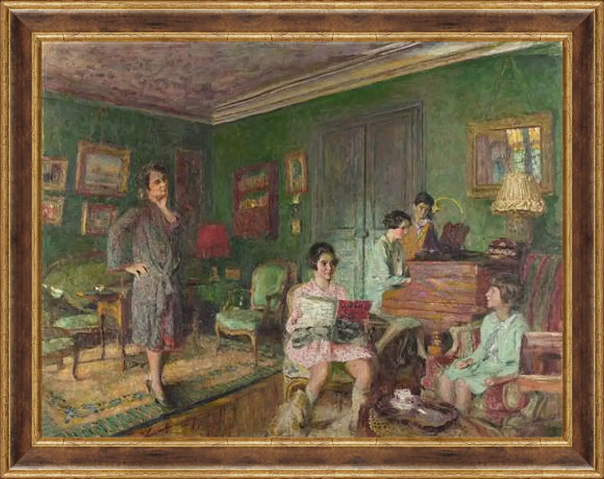 Картина в раме - Madame Andre Wormser and her Children. Эдуар Вюйар