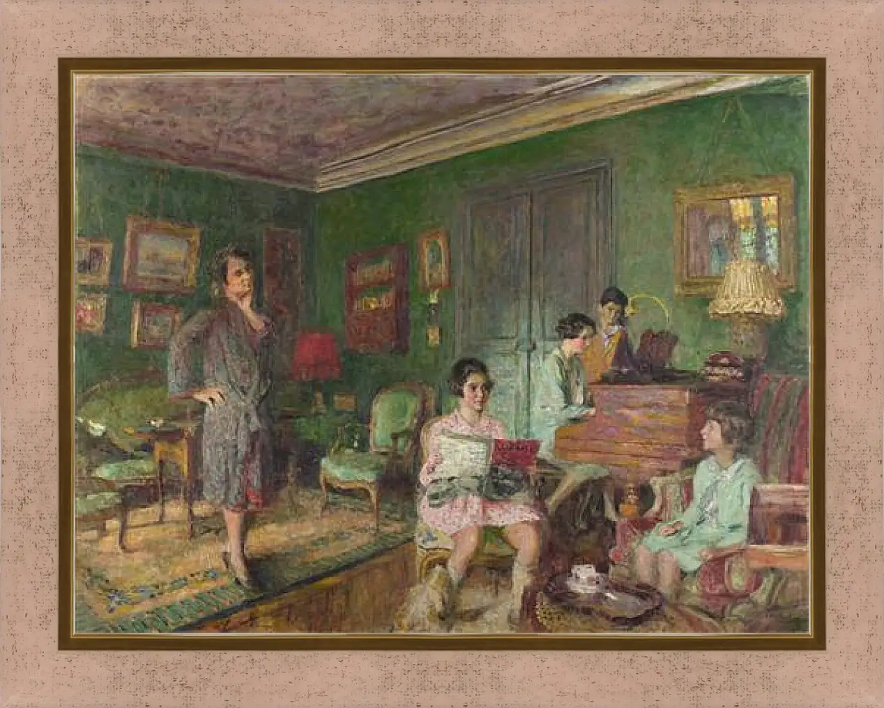 Картина в раме - Madame Andre Wormser and her Children. Эдуар Вюйар