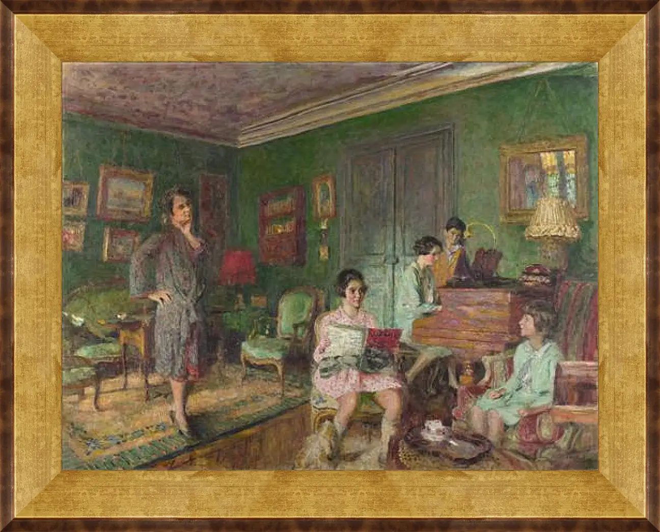 Картина в раме - Madame Andre Wormser and her Children. Эдуар Вюйар