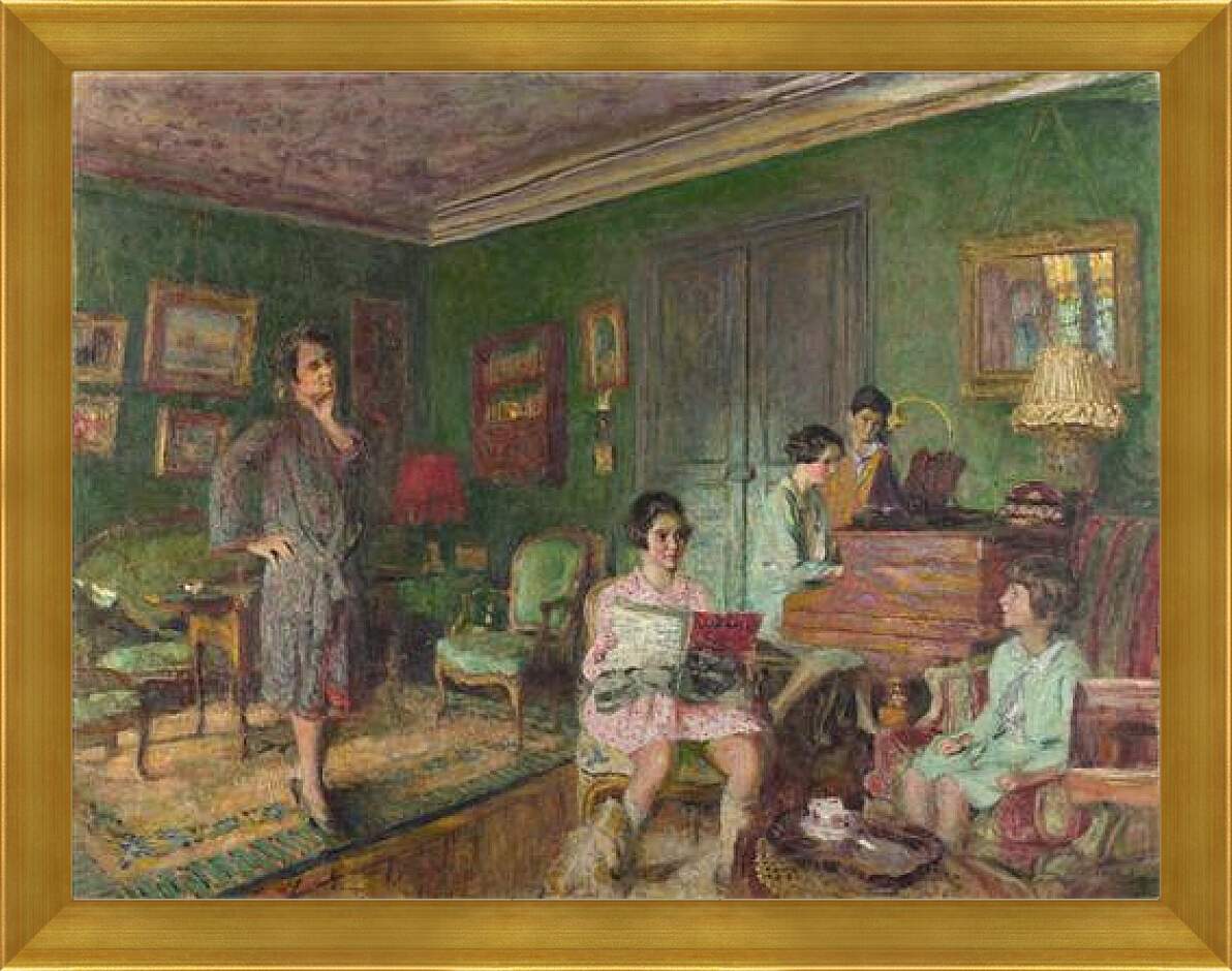 Картина в раме - Madame Andre Wormser and her Children. Эдуар Вюйар