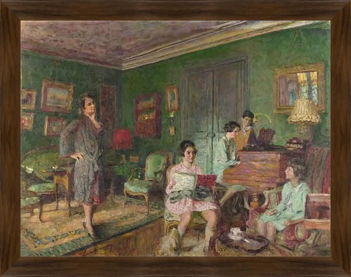 Картина в раме - Madame Andre Wormser and her Children. Эдуар Вюйар