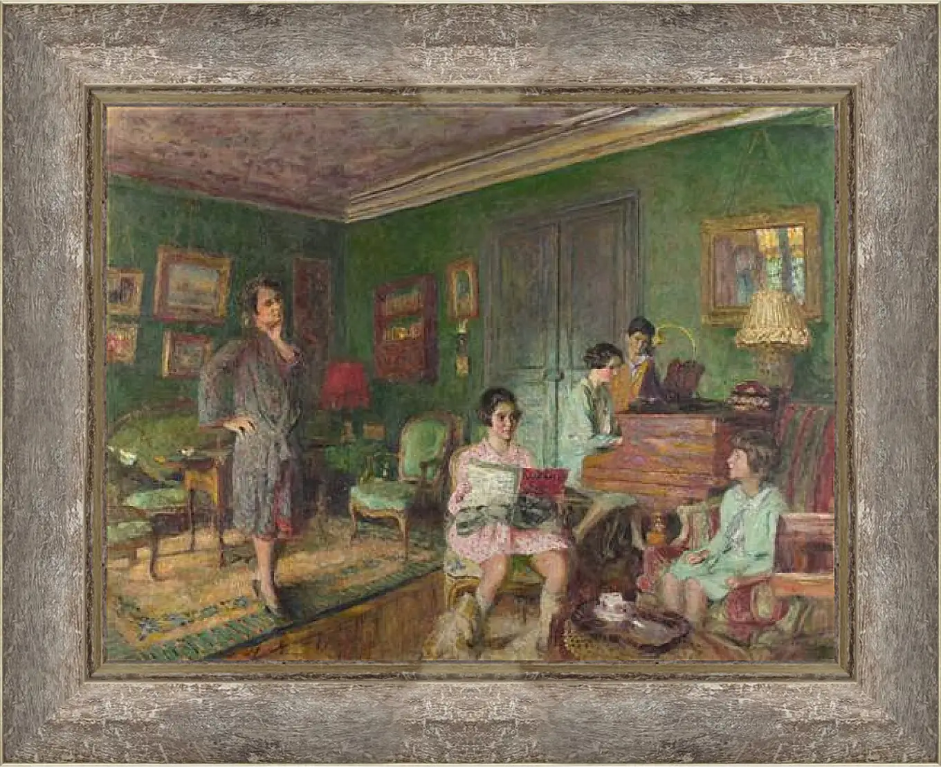 Картина в раме - Madame Andre Wormser and her Children. Эдуар Вюйар