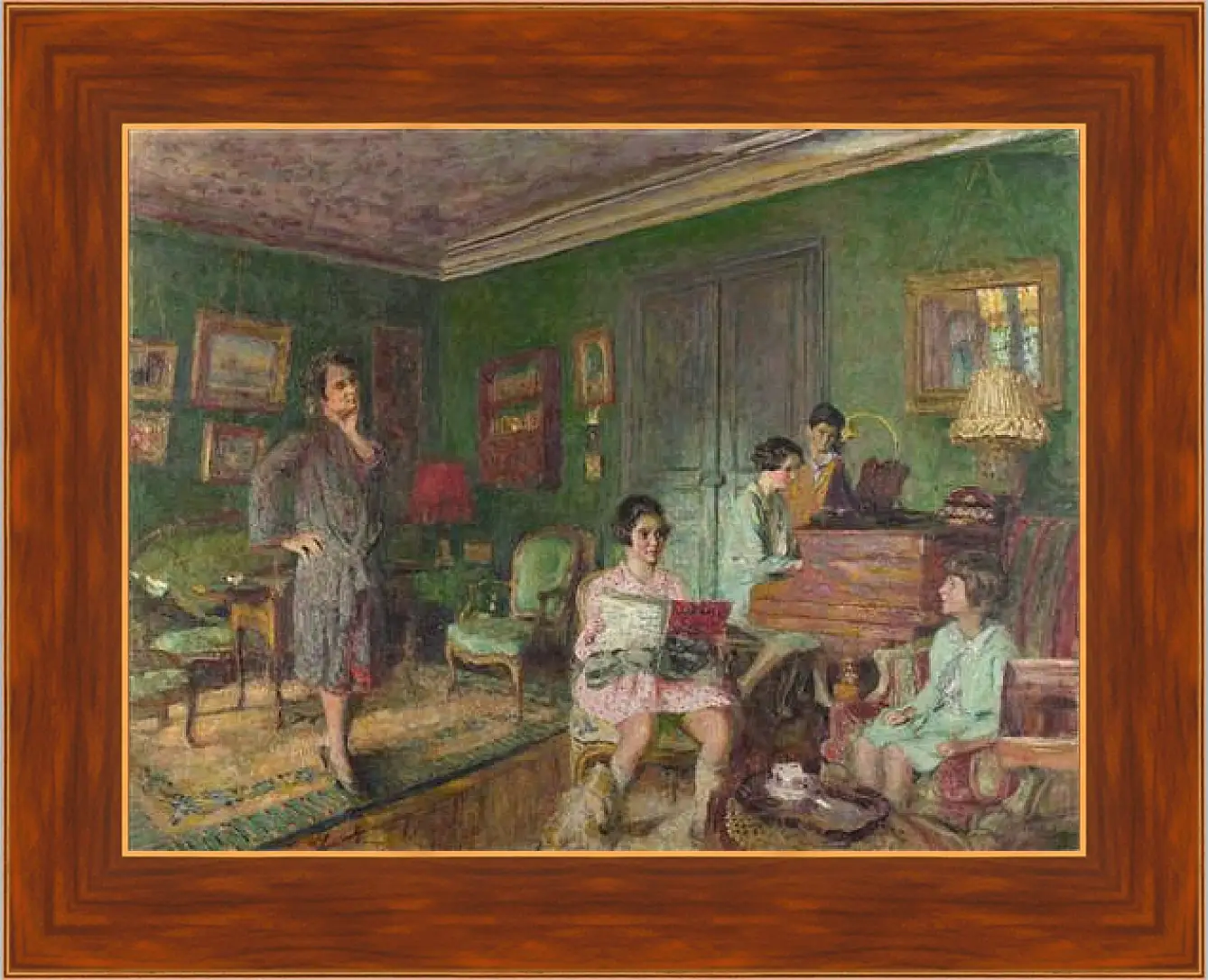 Картина в раме - Madame Andre Wormser and her Children. Эдуар Вюйар
