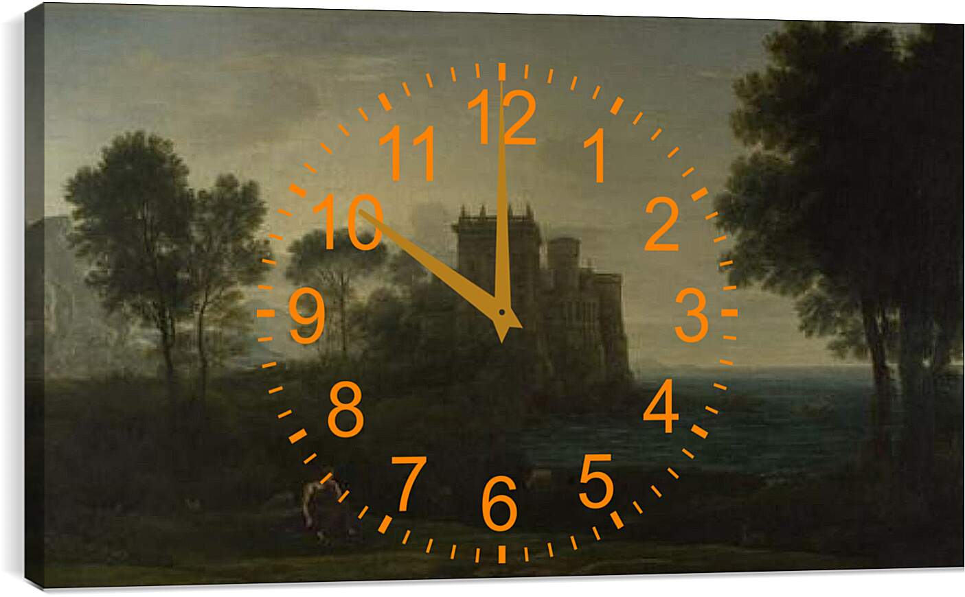 Часы картина - The Enchanted Castle. Лоррен Клод