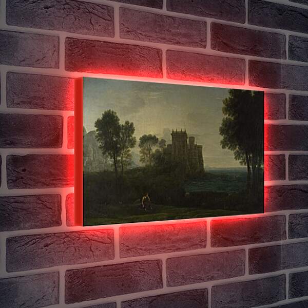 Лайтбокс световая панель - The Enchanted Castle. Лоррен Клод