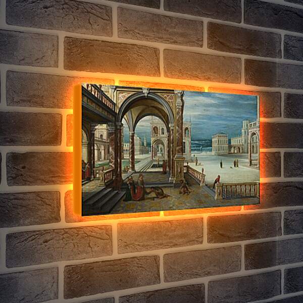 Лайтбокс световая панель - The Courtyard of a Renaissance Palace. Стенвейк Хармен Ван