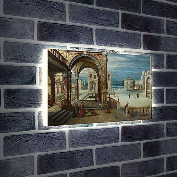Лайтбокс световая панель - The Courtyard of a Renaissance Palace. Стенвейк Хармен Ван