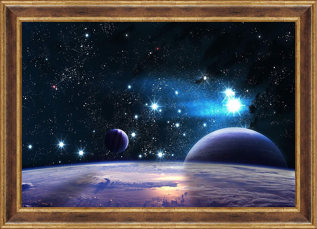Картина в раме - Космос, планеты