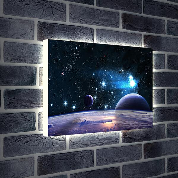 Лайтбокс световая панель - Космос, планеты