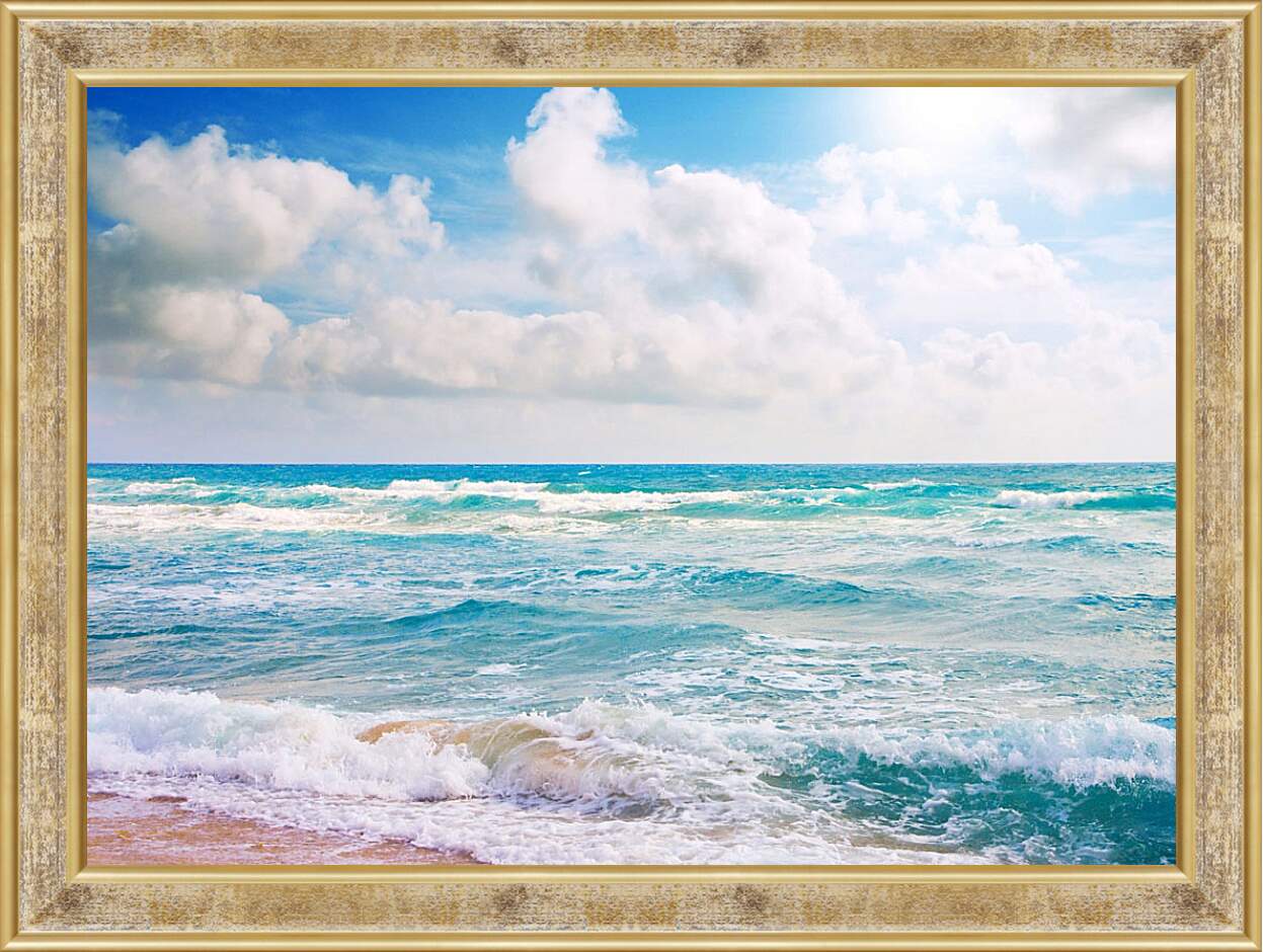 Картина в раме - Море, волны