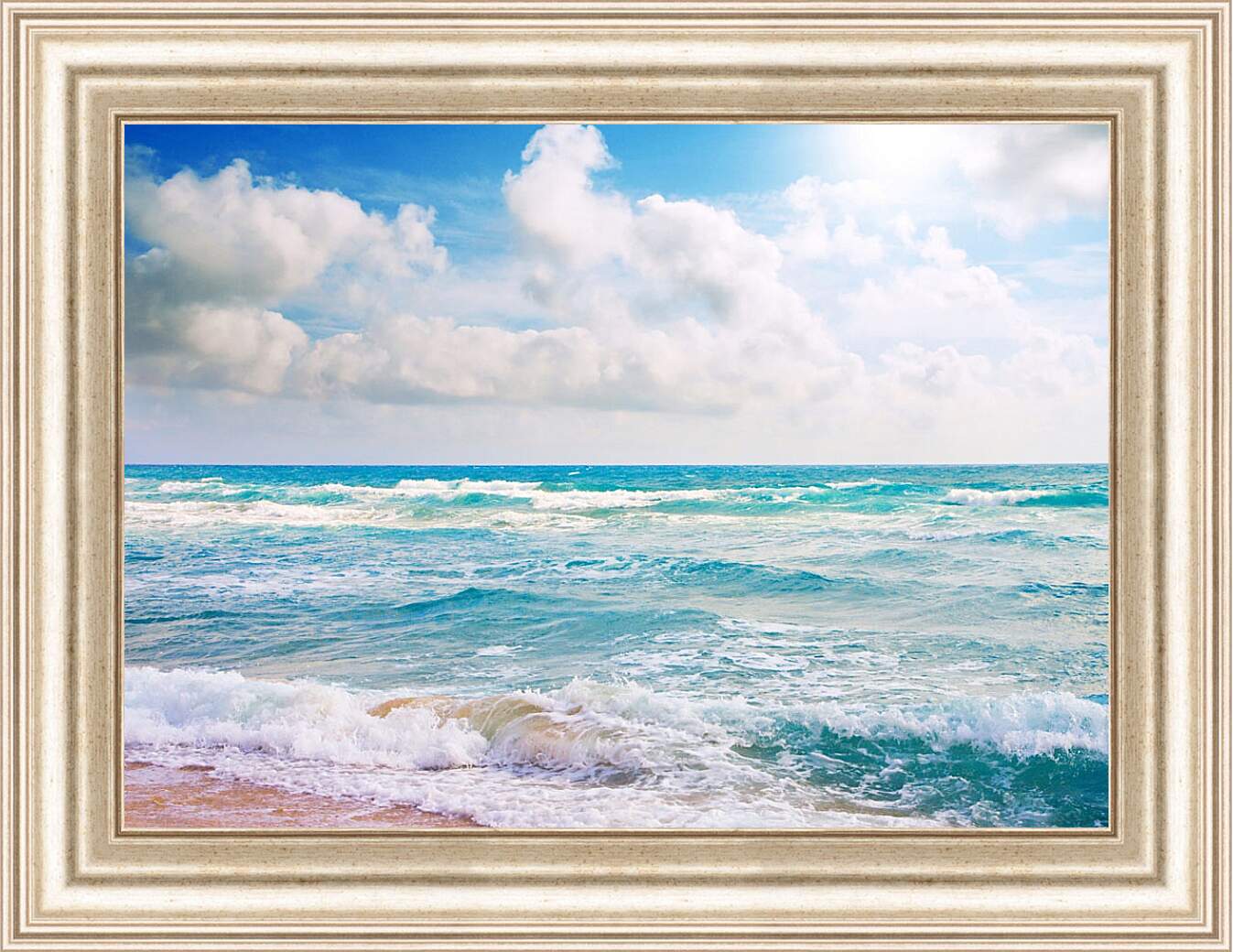 Картина в раме - Море, волны