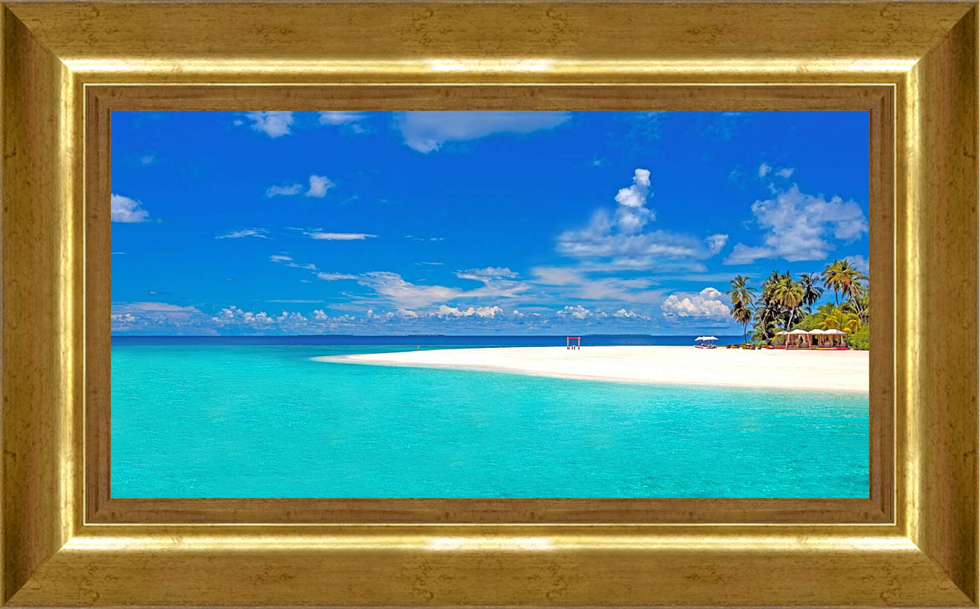 Картина в раме - Море и пляж