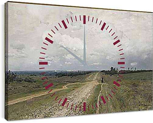 Часы картина - Владимирка. Левитан Исаак