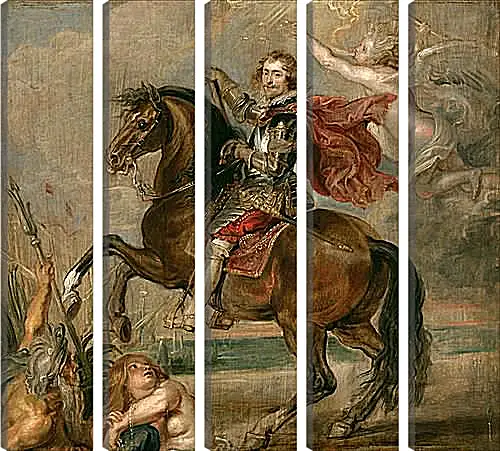 Модульная картина - Equestrian Portrait of the Duke of Buckingham. Питер Пауль Рубенс