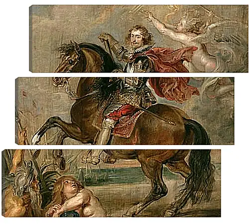 Модульная картина - Equestrian Portrait of the Duke of Buckingham. Питер Пауль Рубенс