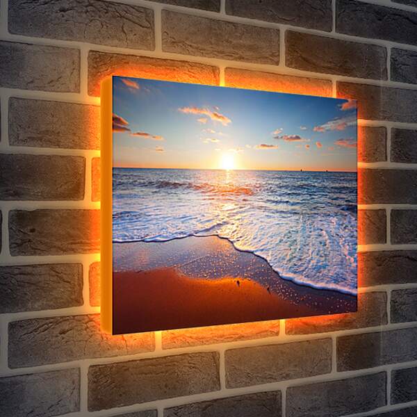 Лайтбокс световая панель - Море, пляж,закат
