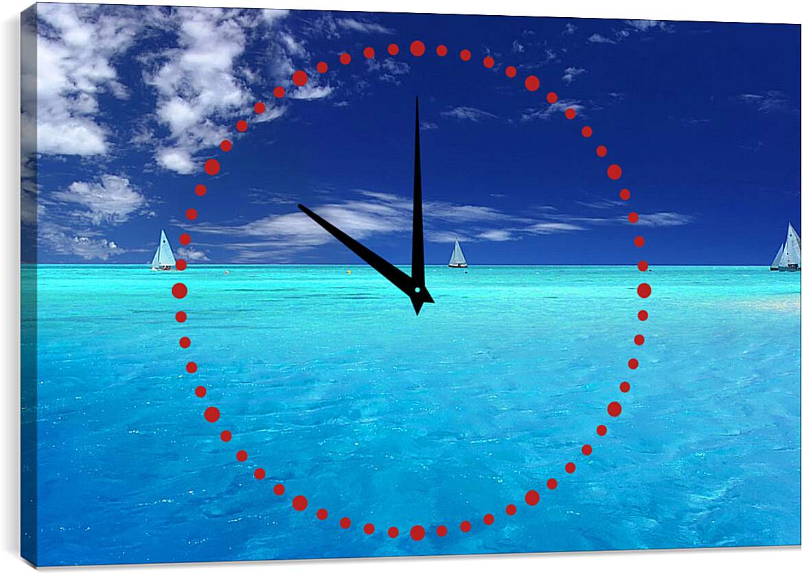 Часы картина - Небо и море