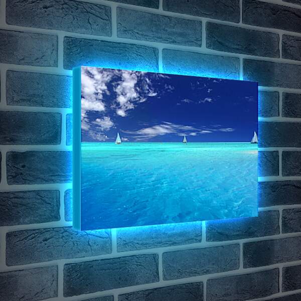 Лайтбокс световая панель - Небо и море