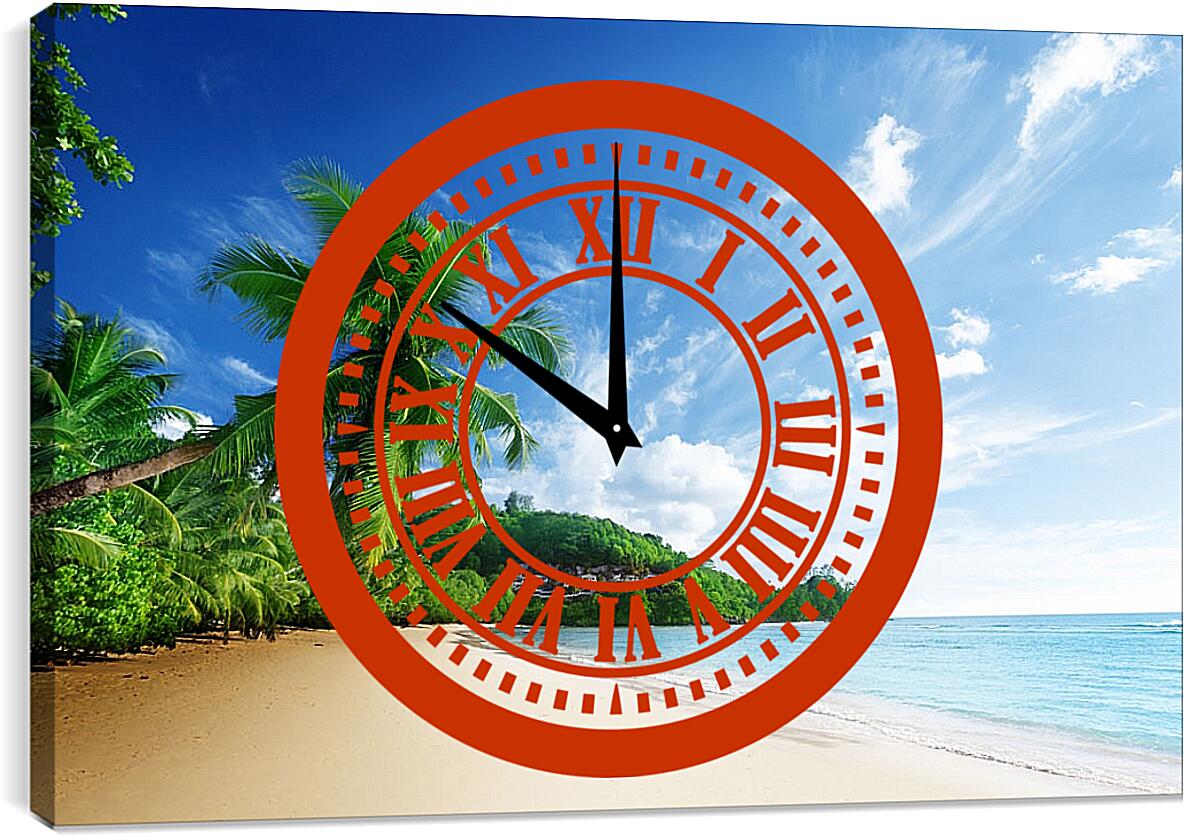 Часы картина - Дикий пляж
