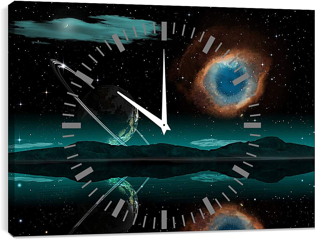 Часы картина - Неизвесная планета