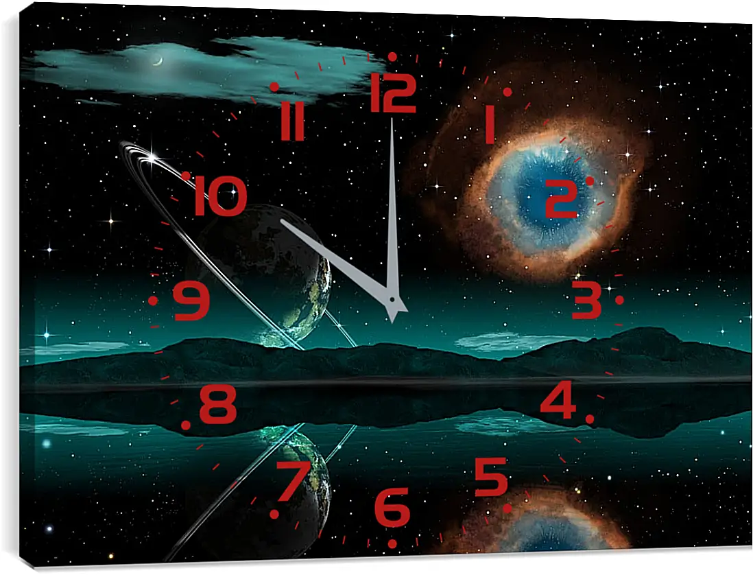 Часы картина - Неизвесная планета