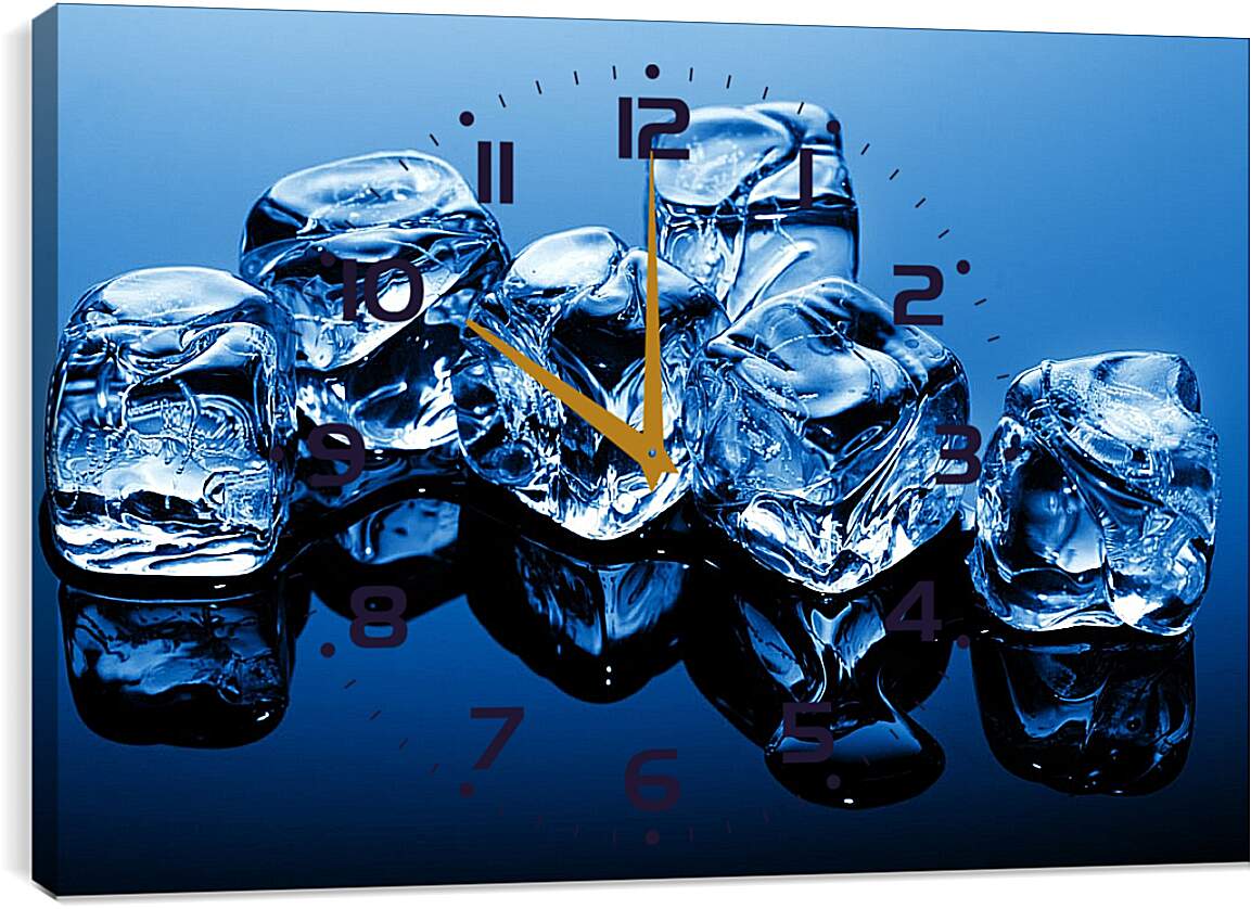 Часы картина - Кубики льда
