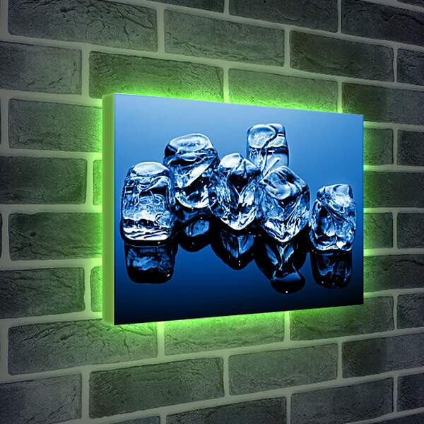 Лайтбокс световая панель - Кубики льда