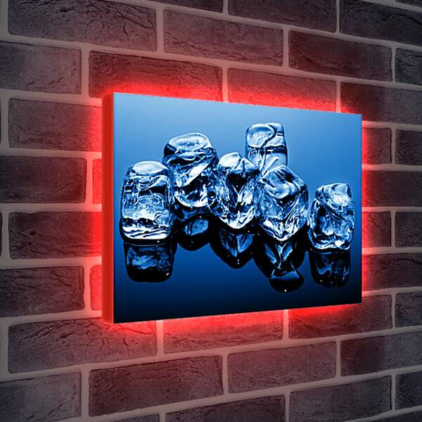 Лайтбокс световая панель - Кубики льда