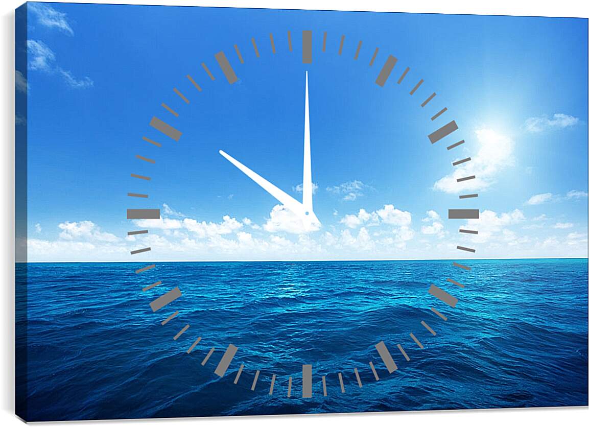 Часы картина - Море, солнце