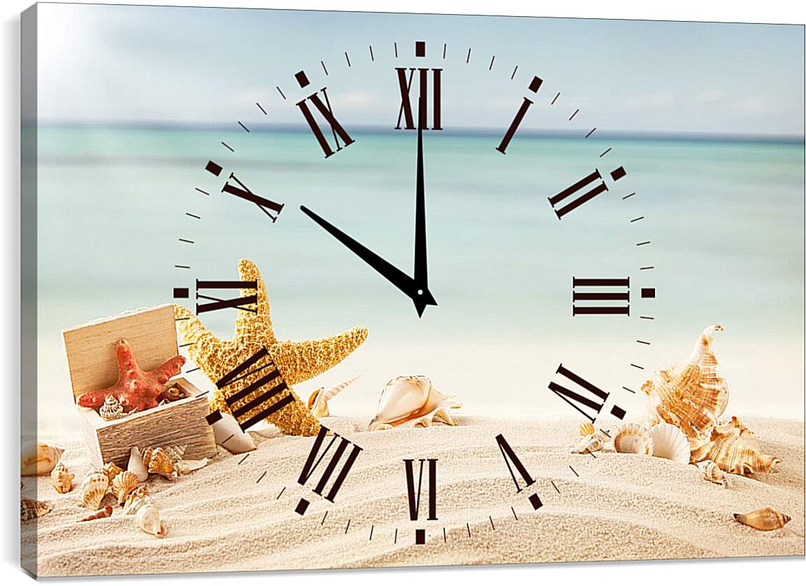 Часы картина - Море, пляж