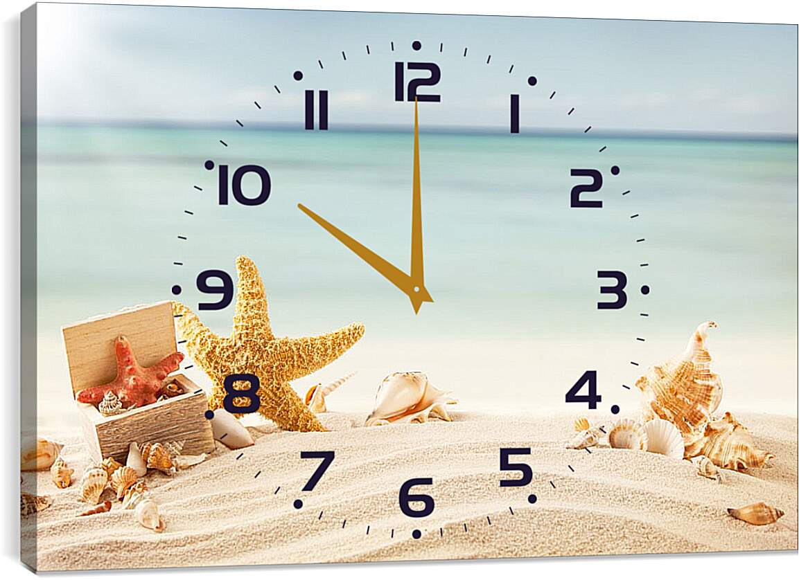 Часы картина - Море, пляж