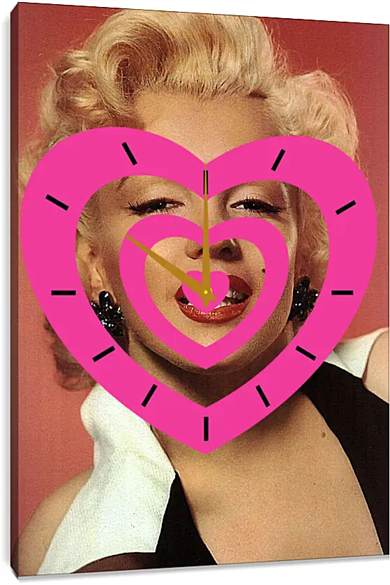 Часы картина - Мерилин Монро (Marilyn Monroe)