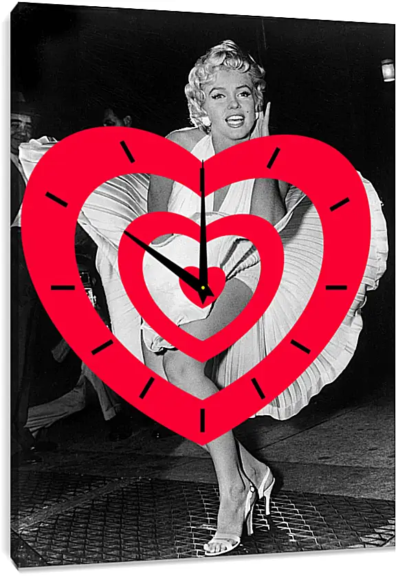 Часы картина - Мерилин Монро (Marilyn Monroe)