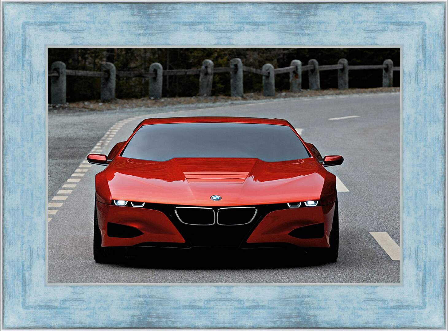 Картина в раме - BMW