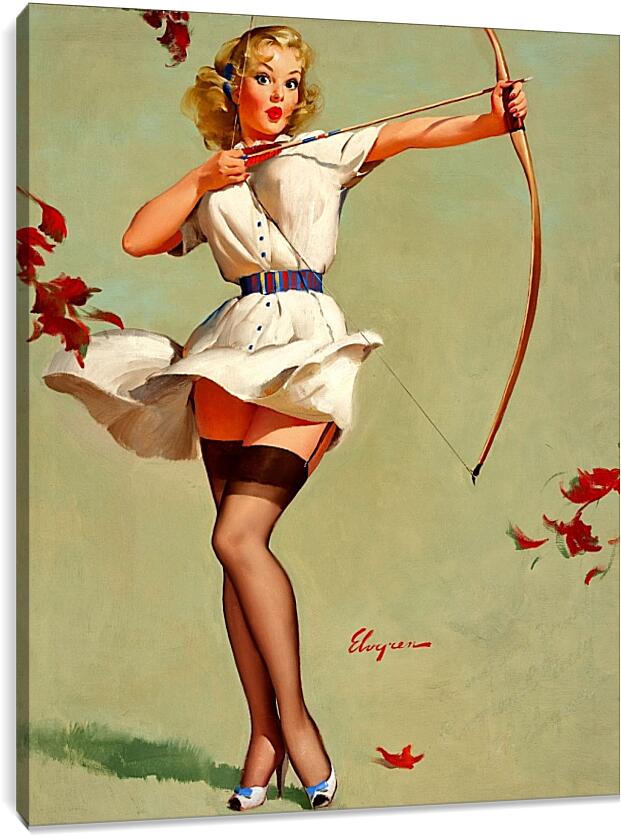 Постер и плакат - Девушка с луком