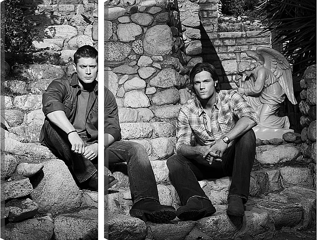 Модульная картина - Дженсен Эклз (JENSEN AСKLES) и Джаред Падалеки (Jared Padalecki)