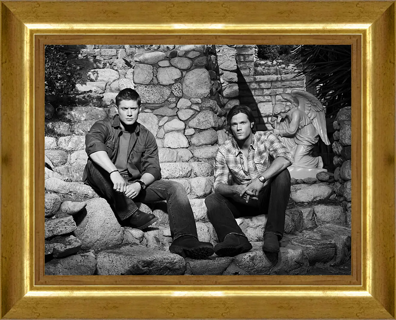 Картина в раме - Дженсен Эклз (JENSEN AСKLES) и Джаред Падалеки (Jared Padalecki)